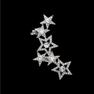 Full Crystal Star Ear Cuff Special Design Zinc Alloy Rhinestones Jewelry